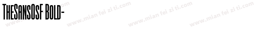 TheSansOsF Bold字体转换